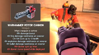 Warhammer Rotor Cannon - Team Fortress 2 Classic Heavy Gameplay