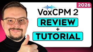 VoxCPM 2 レビュー + チュートリアル - 2026 | 感情表現を伴う人間AI音声クローンを作成する