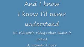 Alan Jackson  A Woman&#39;s Love lyrics