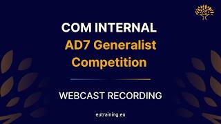 2026 COM Internal Competition AD7 | Info Webcast