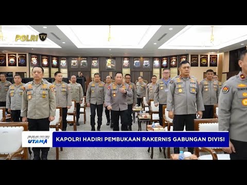 KAPOLRI HADIRI PEMBUKAAN RAKERNIS GABUNGAN DAN TERIMA BLUEPRINT DIVHUMAS POLRI