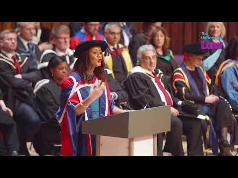  Diversity campaigner, Dr Miranda Brawn, accepts her Honorary Doctorate from The University of Law 