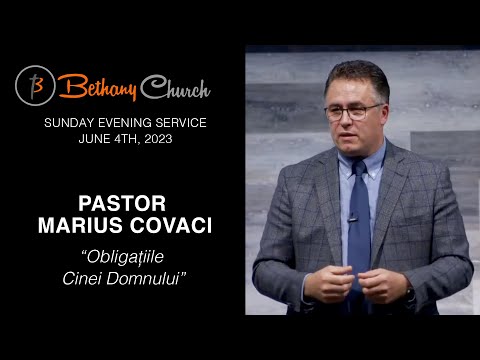 Obligațiile Cinei Domnului - Pastor Marius Covaci