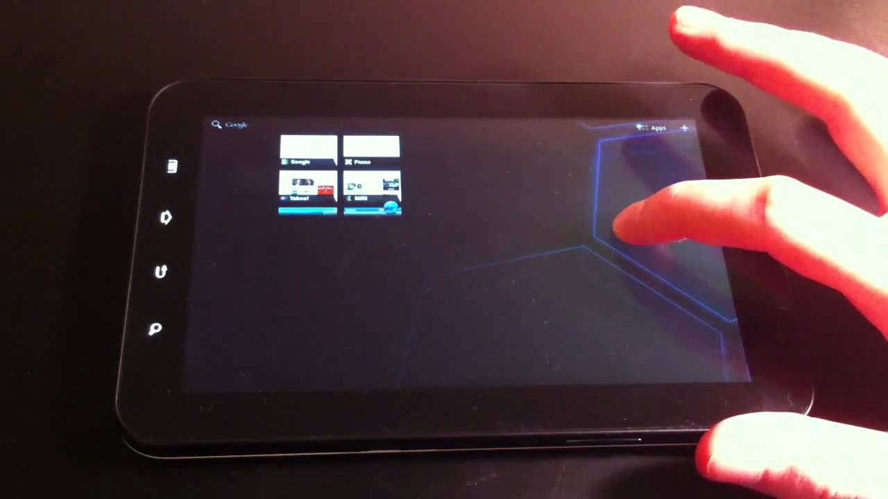 Galaxy Tab running Honeycomb (Android 3.0) - YouTube