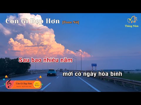 [Karaoke TONE NỮ]  CÒN GÌ ĐẸP HƠN - (Guitar Solo Beat), Muối Music | Tháng Năm