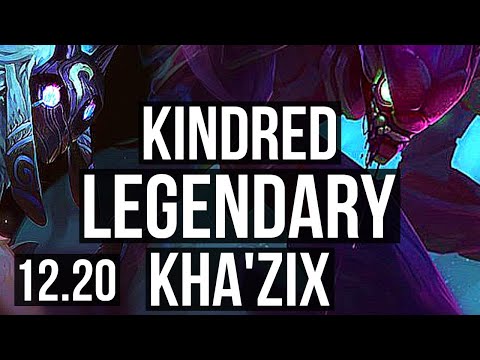 KINDRED vs KHA'ZIX (JNG) | 3.6M mastery, 12/1/7, Legendary | EUW Diamond | 12.20