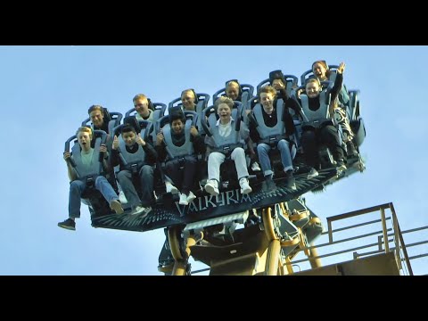 Valkyria (2023 Off-Ride Footage and Night Rear POV) - Liseberg Amusement Park Sweden