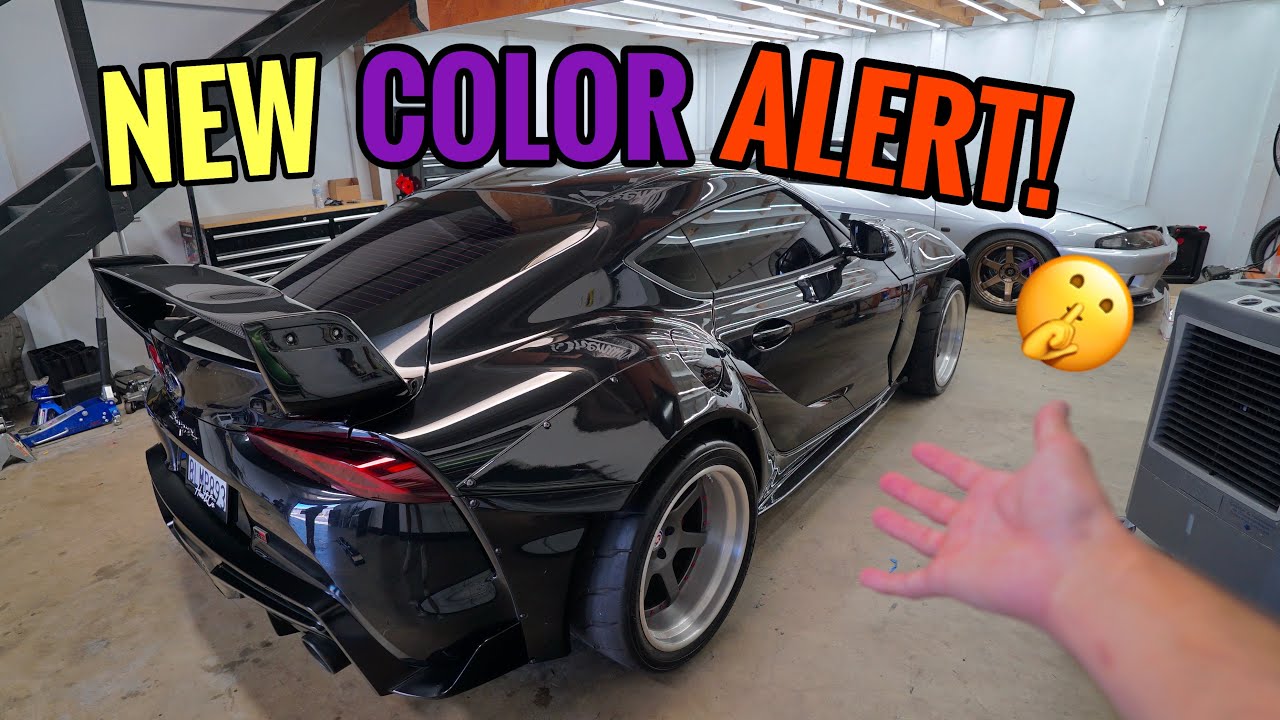 My Craziest Wrap Color for my Widebody Toyota Supra!