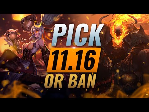 OP PICK or BAN: BEST Builds & Picks For EVERY Role - League of Legends Patch 11.16