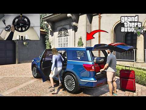 GTA 5 - Premium Uber Driver Taxi Job | Steering Wheel Gameplay