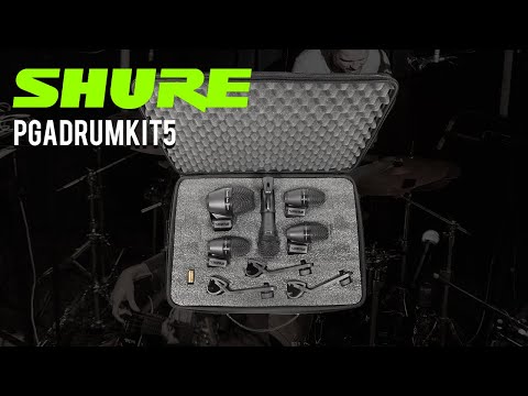 SHURE PGADRUMKIT5 Includes Case & XLR Cables image 8