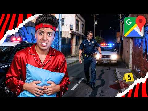 SPENDING THE NIGHT IN BIZARRE PLACES ON GOOGLE MAPS!