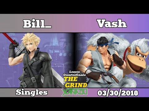 The Grind 20 Bill_ (Cloud) vs Vash (Ryu, Donkey Kong) Losers Quarterfinals