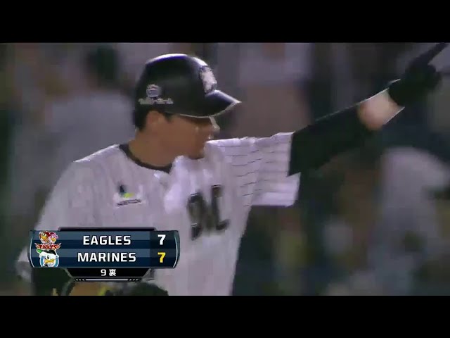 【9回裏】なんと5点差を追いついた!! マリーンズ・クルーズ 同点タイムリー!! 2014/8/6 M-E