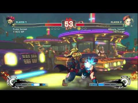 SSF4: Fuma (Akuma) VS Alioune (Cammy)