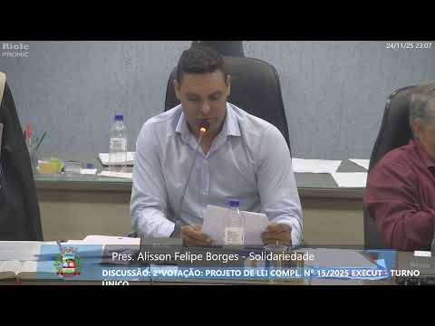 55ª E 56ª SESSÃO ORDINÁRIA DE 2025 - CÂMARA MUNICIPAL DE WENCESLAU BRAZ/PR