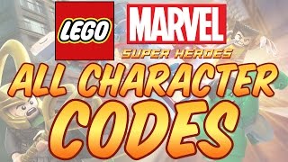 Lego Marvel Super Heroes - All Character Codes