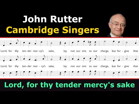 Video thumbnail for Lord, for thy tender mercy’s sake