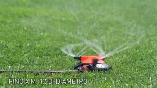 Claber Irrigatore rotante Idrojet 2000 ABS 3 braccia Nero/Arancione 12m