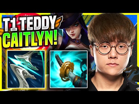 TEDDY DESTROYING WITH CAITLYN! - T1 Teddy Plays Caitlyn ADC vs Jhin! - Preseason 11