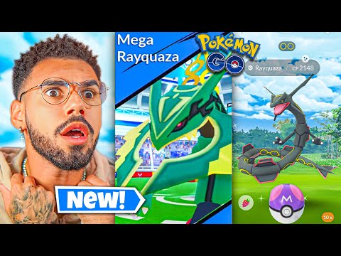 MEGA RAYQUAZA *SHINY* CAPTURE O MAIOR LENDÁRIO DE TODOS ASSIM… 🤯😍😍 #pokemongo