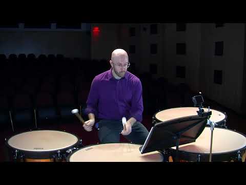 TMEA 2021-2022 All-State Timpani Etude with play-along track - Dr. Brad Meyer, performer