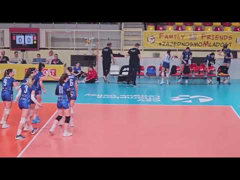 HAOK Mladost Zagreb II - OK Varaždin (luty '25): końcówka pierwszego seta i piłki meczowe