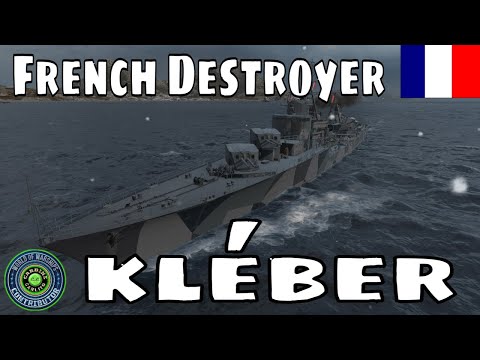 World of Warships French Destroyer Kléber Wows DD Build Guide Replay