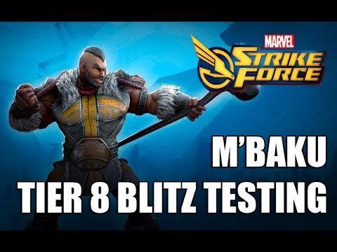 M'Baku Tier 8 Blitz Testing - Marvel Strike Force