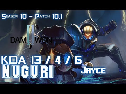DWG Nuguri JAYCE vs ORNN Top - Patch 10.1 KR Ranked