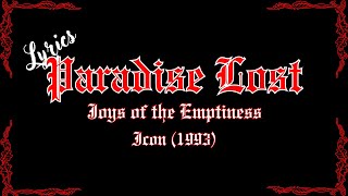 Paradise lost  - Joys of the emptiness | #lyrics