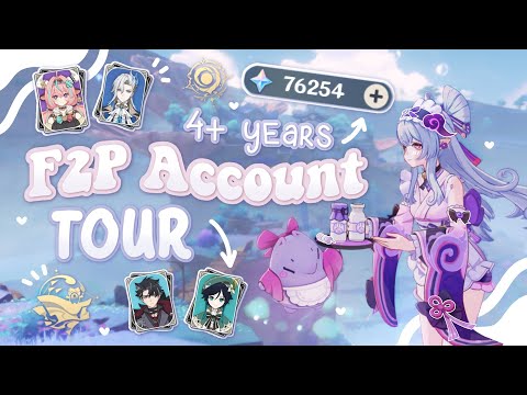 Full F2P Genshin Account Tour! Builds + Stats﹒೨୧ | Genshin Impact