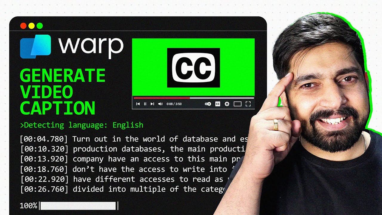 Generate youtube video caption within your terminal