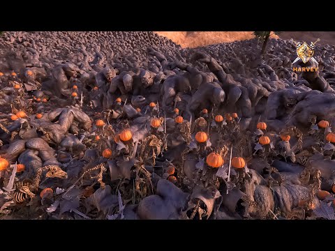 10.000 Giant Cyclops vs 20.000 Hallowmans- Ultimate Epic Battle Simulator 2- UEBS 2