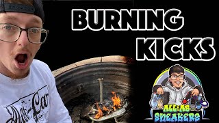Destroying Air Jordan Retro Sneakers | Burning Expensive Shoes
