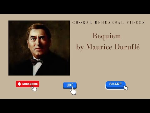Duruflé Requiem #1 Introït 6 staves soprano 1