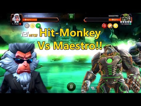 2 Star Hit-Monkey Gameplay! Maestro Chapter! | Marvel Contest Of Champions
