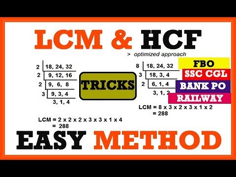LCM and HCF Tricks in Telugu By Manavidya Video