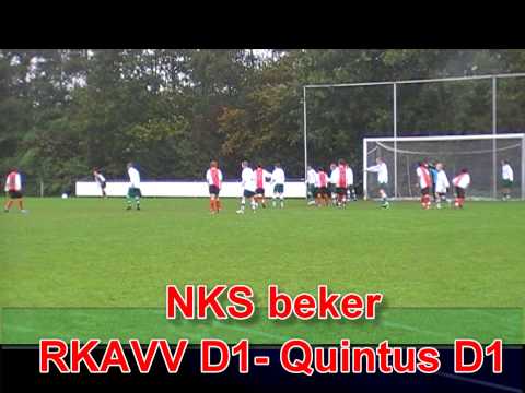 NKS Bekerwedstrijd RKAVV D1 - Quintus D1, 2e helft, eindstand 3-0