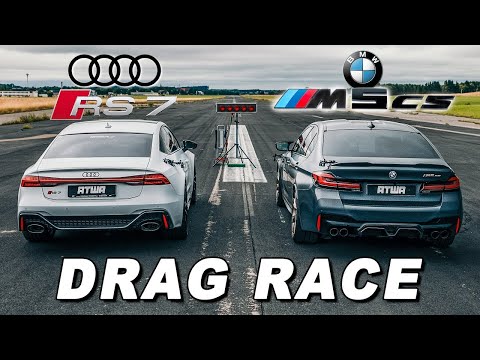 BMW M5 CS vs. Audi RS7 | DRAG RACE | Daniel Abt