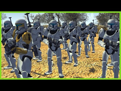 Clone Commandos Vs Endless droids !!! - Men of war assault squad 2  - Star Wars galaxy at war mod