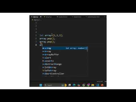 Remove All Elements From An Array Using Pop Method In Javascript Js Array Manipulation Short