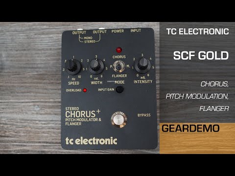 TC Electronic SCF Gold Stereo Chorus + Pitch Modulator & Flanger Reissue guitar pedal image 2