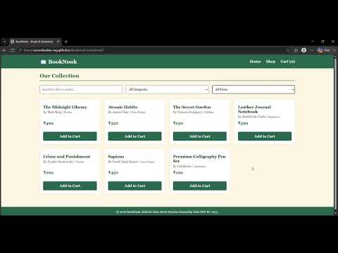 Task Demo - DAS004353 - BookNook - Books & Stationery