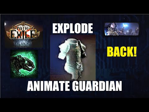 [Path of Exile 3.19] Explode Animate Guardian is BACK! Carrion Necromancer Day 5 Build Update - 1084