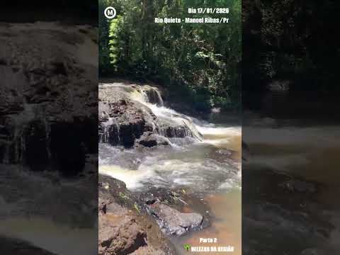 #RioQuieto #ManoelRibas #Paraná #dia 17/01/2026 #Parte2 #turismo #natureza #rios #água @MarkinhosMM
