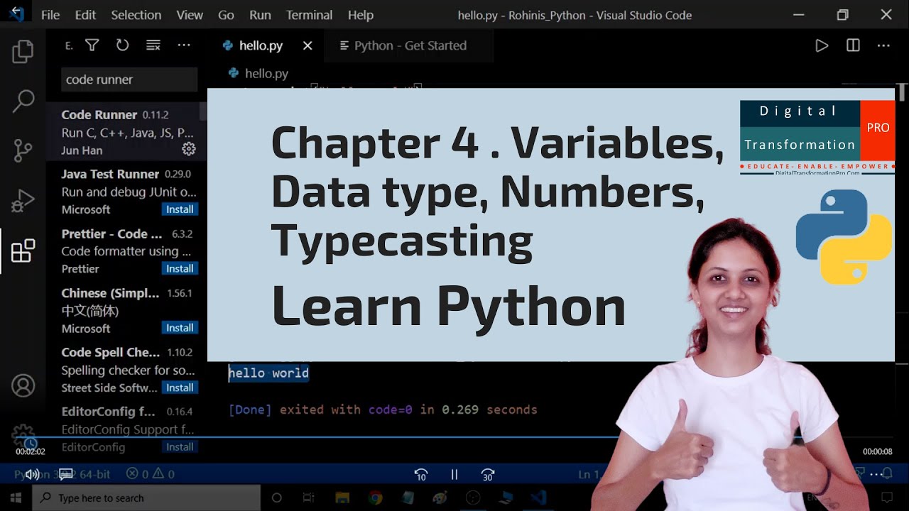 chapter 4 - Variables, Data Type, Numbers, Typecasting