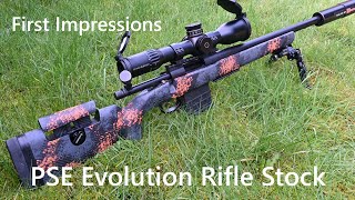 PSE Evolution Carbon Fibre Rifle Stock, First Impressions of this ultra light upgrade