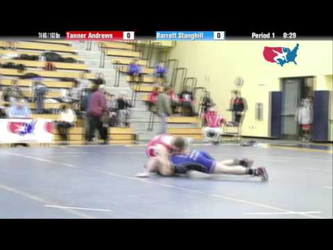 GR 74 KG - CSF - Tanner Andrews (NYAC) vs. Barrett Stanghill (USOEC)