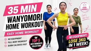 Download lagu 35-MIN CARDIO Abs & Cardio✅️ Wanyomori BEST5 Full Body Workouts! No Equipment Home Cardio Fat Burn!💪 mp3